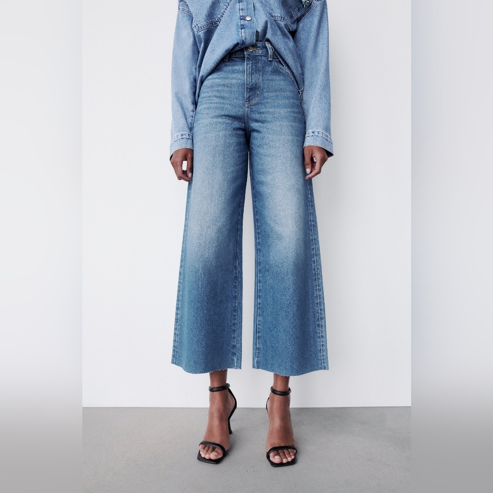 Zara | NWOT Culotte-cut Jeans